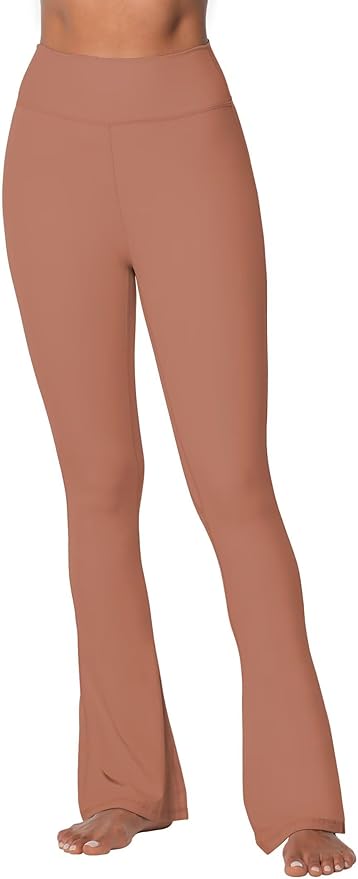 Sunzel High Waist Mini Flared Leggings for Women, Tummy Control Casual Flare Yoga Pants for Yoga Workout Gym