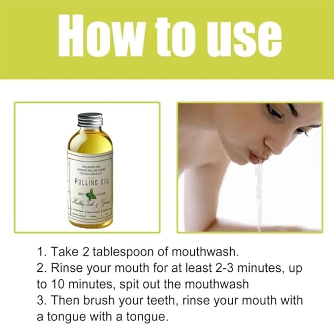 Coconut Oil Pulling for Teeth Whitening-Cocofresha Powerful Organic Coconut Peppermint Pulling Oil for Teeth and Gums, Pure Mouthwash Mint Freshness, Natural Cleanse, 4 Oz (2)
