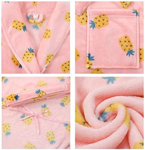 U2SKIIN Women Fleece Robe, Short Cozy Plush Robes for Womens Soft Shawl Collar Warm Spa Bathrobe