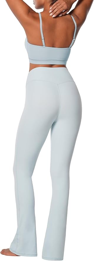 Sunzel High Waist Mini Flared Leggings for Women, Tummy Control Casual Flare Yoga Pants for Yoga Workout Gym