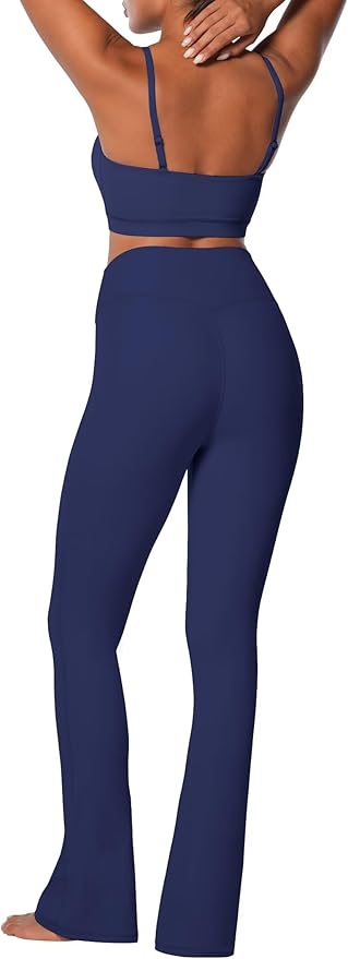 Sunzel High Waist Mini Flared Leggings for Women, Tummy Control Casual Flare Yoga Pants for Yoga Workout Gym