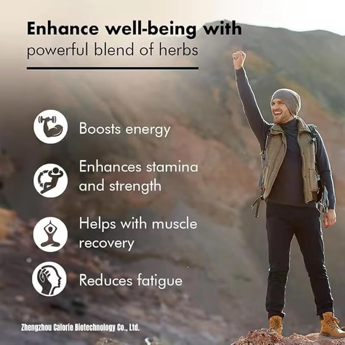 8-in-1 Herbal Supplement with Himalayan Shilajit, Ashwagandha, Rhodiola Rosea, Ginseng, 15250mg | Natural Dietary Supplement (60 Gummies, Shilajit Gummies)