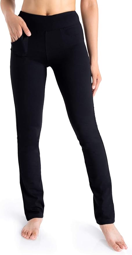 Yogipace,5 Pockets,25"/27"/29"/31"/33"/35"/37",Women's Straight Leg Yoga Dress Pants Workout Pants
