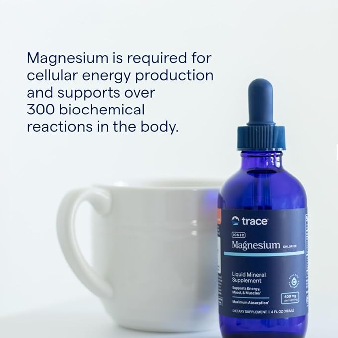 Trace Minerals Ionic Magnesium - Supports Immune, Brain & Heart Health - Aids Energy & Vitality -2 fl oz (32 Servings) -Pack of 1 -