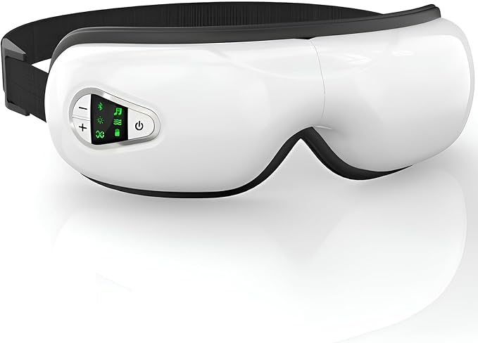 Eye Massager with Heat and Music. Eye Massage for Migraines.Father's Day Birthday Gifts for Mom Dad Women Men Her Him.Eye Mask Heated.Face Massager Mask
