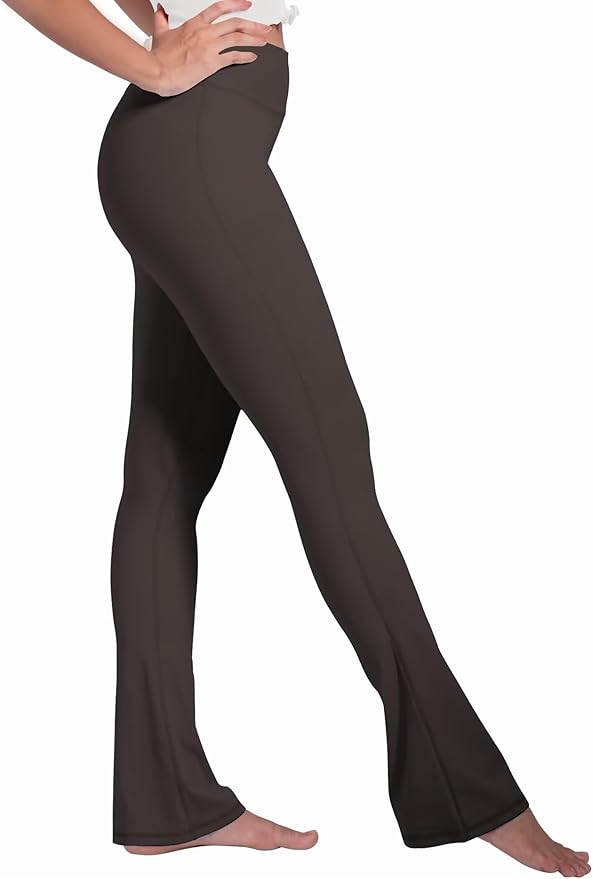 Sunzel High Waist Mini Flared Leggings for Women, Tummy Control Casual Flare Yoga Pants for Yoga Workout Gym