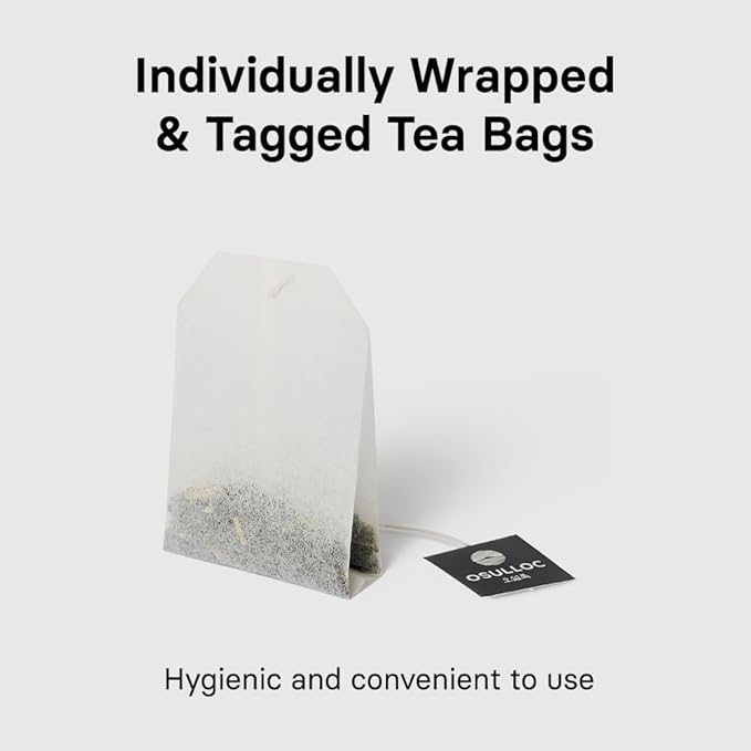 OSULLOC Tangerine Blossom Tea (Refreshing Tangerine Flavor), USDA Certified Organic, Tea Bag Series 20 count, Premium Blended Tea from Jeju
