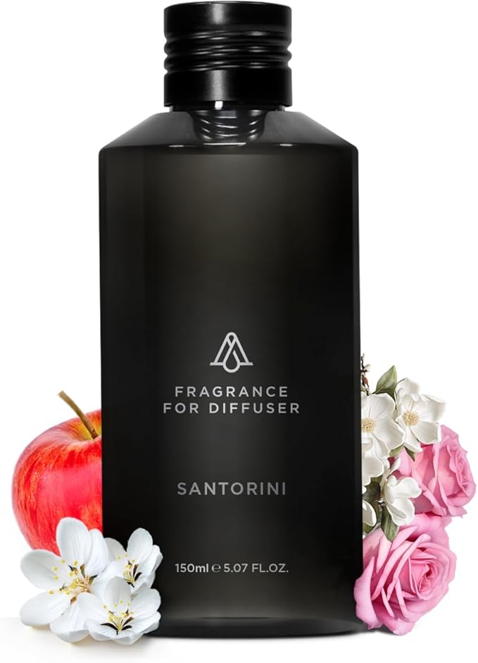 AromaPlan Hotel, Home Luxury Scents, Santorini 5.07 Fl Oz (150ml) | Fragrance for Cold Air & Waterless Diffuser Oil | Home Luxury & Hotel Scent for Aromatherapy-USA Made,Bigger Bottle & Longer Lasting