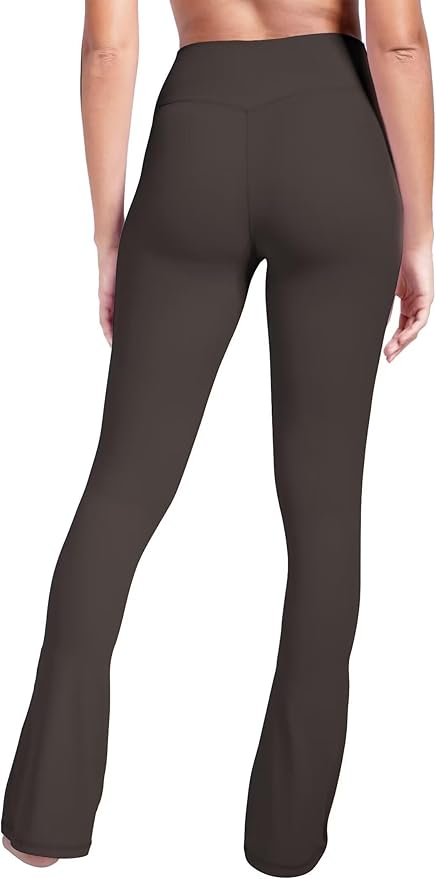 Sunzel High Waist Mini Flared Leggings for Women, Tummy Control Casual Flare Yoga Pants for Yoga Workout Gym