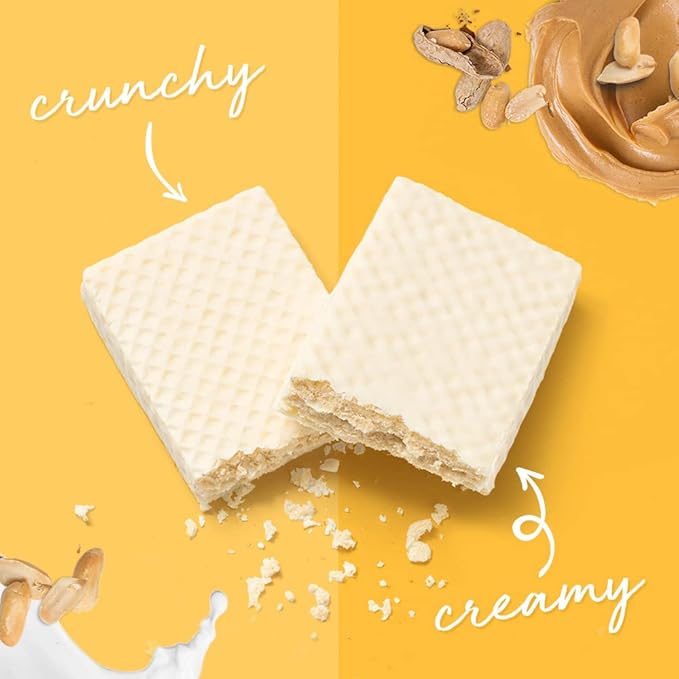 Power Crunch Protein Wafer Bars, Variety Pack, in 6 Flavors 1.4 Ounce Bars (30 Count). High Protein Snacks with Delicious Taste
