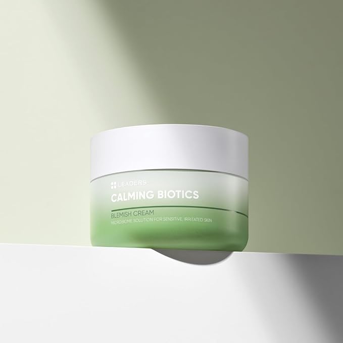 Leaders Calming Biotics Cream - For Sensitive Acne-Prone Skin, Hydrating, Soothing & Calming Formula to Strengthen Skin Health & Barrier, 50ml