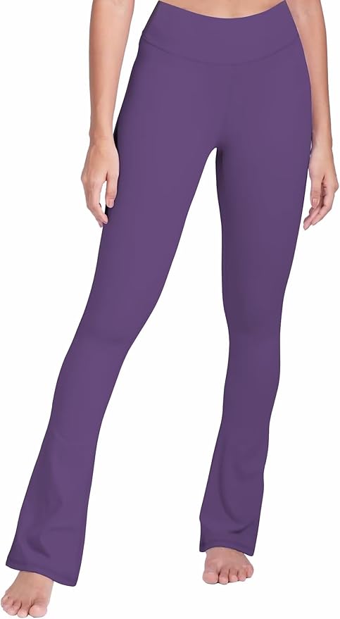Sunzel High Waist Mini Flared Leggings for Women, Tummy Control Casual Flare Yoga Pants for Yoga Workout Gym