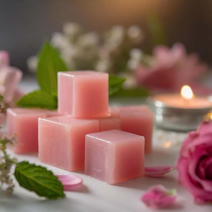 Patchouli Rose Strongly Scented Hand Poured Vegan Wax Melts, 12 Scented Wax Cubes, 6.4 Ounces in 2 x 6-Packs