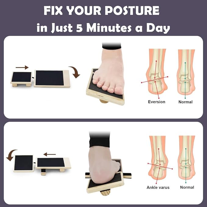 Single Leg Balance Board for Ankle Rehabilitation & Strength Training | Physical Therapy Equipment for Plantar Fasciitis, Sprained Ankles, Achilles Recovery