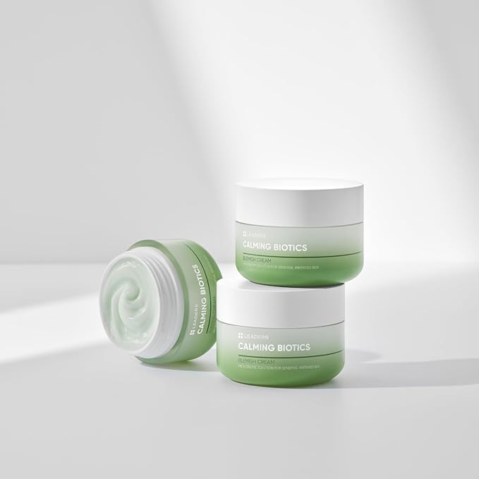 Leaders Calming Biotics Cream - For Sensitive Acne-Prone Skin, Hydrating, Soothing & Calming Formula to Strengthen Skin Health & Barrier, 50ml