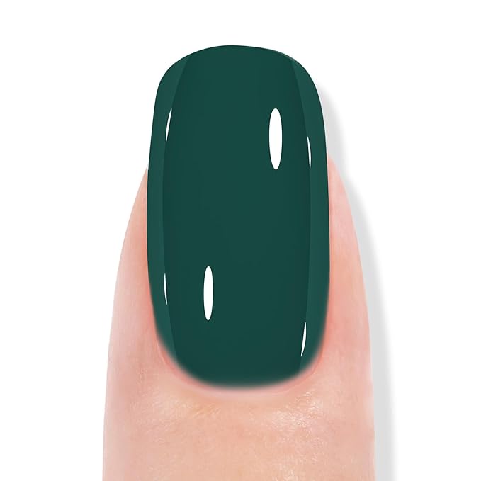 TOMICCA Green Gel Nail Polish, Forest Green Color Gel Polish, Soak Off UV LED Cure Nail Polish, Nail Art Manicure Salon DIY at Home Present for Women