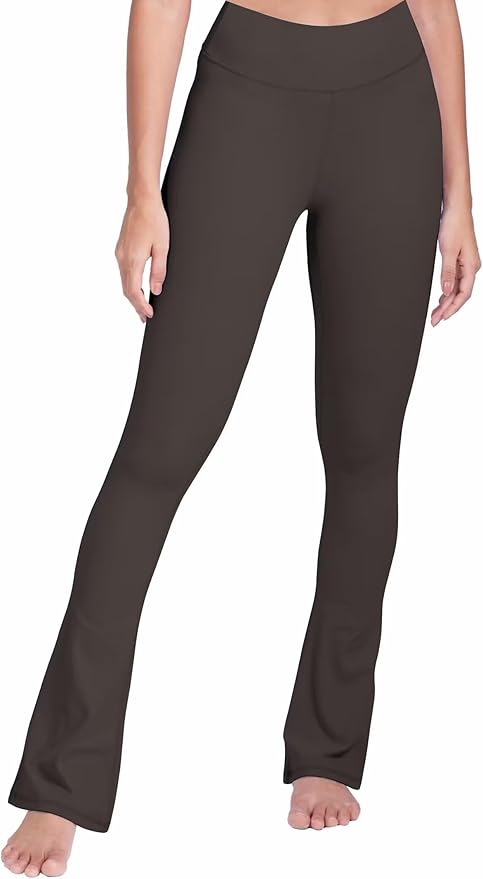 Sunzel High Waist Mini Flared Leggings for Women, Tummy Control Casual Flare Yoga Pants for Yoga Workout Gym
