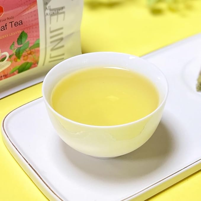 XIEJINJI Raspberry Leaf Tea, 40 Tea Bags – 100% Natural Caffeine-Free Blend to Support Women’s Wellness, No Additives, Pyramid Clear Filter Teabag