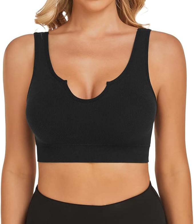 BESTENA Sports Bras for Women, Seamless Comfortable Yoga Bra with Removable Pads