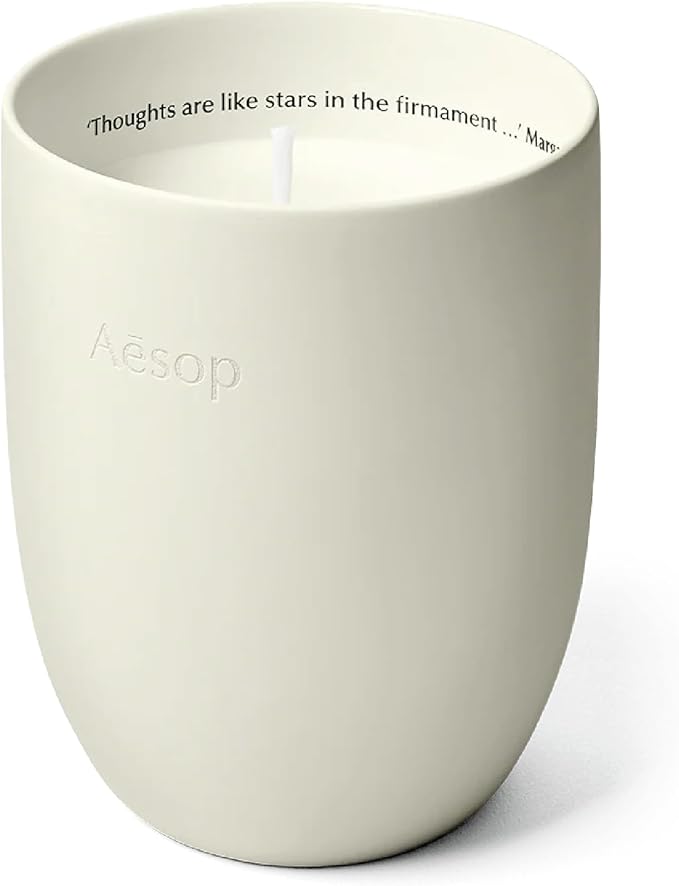 Aesop Ptolemy Aromatique Candle | Resinous, Earthy, Woody Scented | 55-65 Hour Burn Time | Vegan-Friendly | 10.5 oz