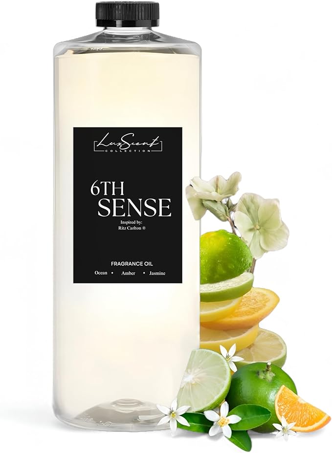 Aroma Diffuser Oil 1200ML 6Th Sense - Waterless Essential Oil for diffusers - Luxury Hotel Fragrance Inspired - Aroma Oil for Aromatherapy - Fits in Any Diffuser (6Th Sense)
