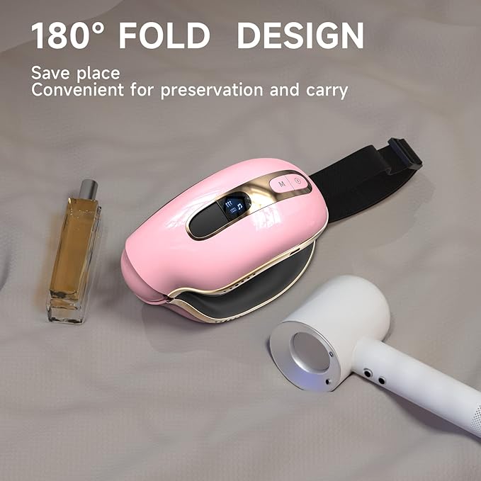 Eye Massager with Heat and Coolling for Migraines, Dry Eyes, Eye Strains, Eye Massager Mask Heat Cold Tech Bluetooth Music for Sleeping Birthday Gifts for Women Men