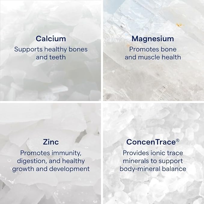 Trace Minerals | Liquid Cal/Mag/Zinc | Calcium, Magnesium, Zinc, Vitamin D3 Supplement | Supports Normal Tissue, Muscle, and Bone Density | Natural Strawberry Flavor | 32 Servings, 32 fl oz.