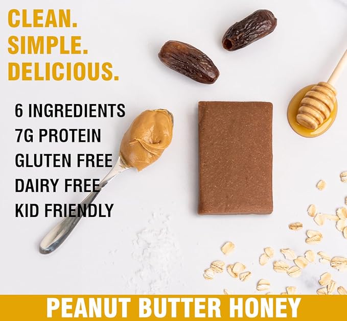 KiZE Energy Bars - Peanut Butter Lovers Variety Pack - 20-Count - Gluten Free, Dairy Free Options, Non-GMO, and High Protein Meal Replacement Energy Bars, Clean and Simple Food Ingredients - 7-10g High Protein Snacks (20 Count)