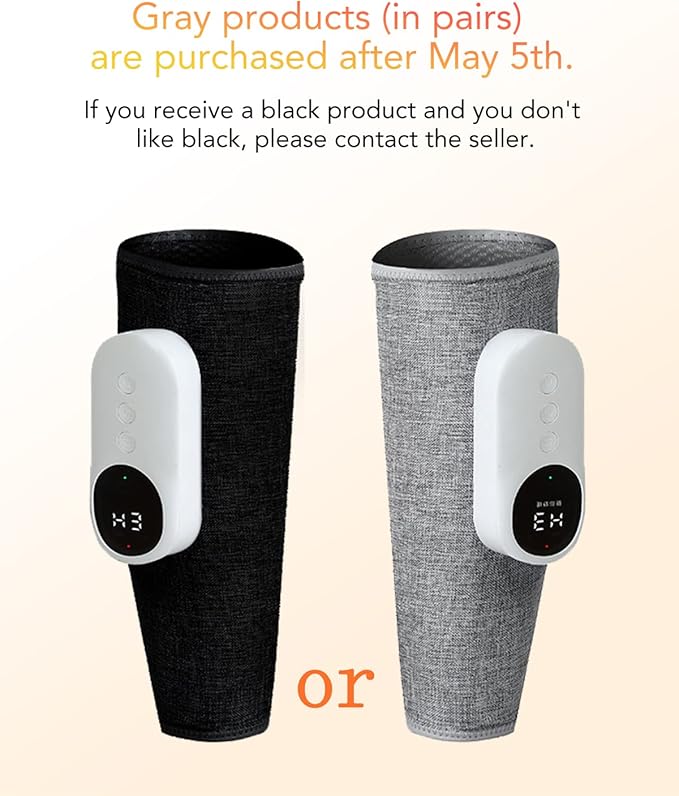 Leg Massager for Circulation and Pain Relief, Calf Air Compression Massager with Heat, Leg Massager with 3 Intensities, 3 Modes, Easy to use, Muscle Relaxation, Gifts (Pair)