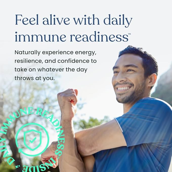 Better Way Health Advanced Immune Readiness – 1,3/1,6 Beta Glucan with Vitamin C, Selenium & Resveratrol – Immune Support Supplement for NK Cells & Phagocytosis – 60 Capsules