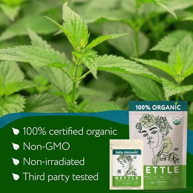 Organic Nettle Leaf Tea (3.5oz) - Stinging Nettle Tea Organic - Urtica Dioica Herb - Te de Ortiga โ Natural Cleansing, Allergy, Fluid Balance