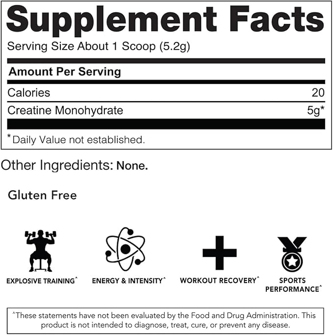 RIVAL NUTRITION Micronized Creatine Monohydrate 624g - 120 Serv.