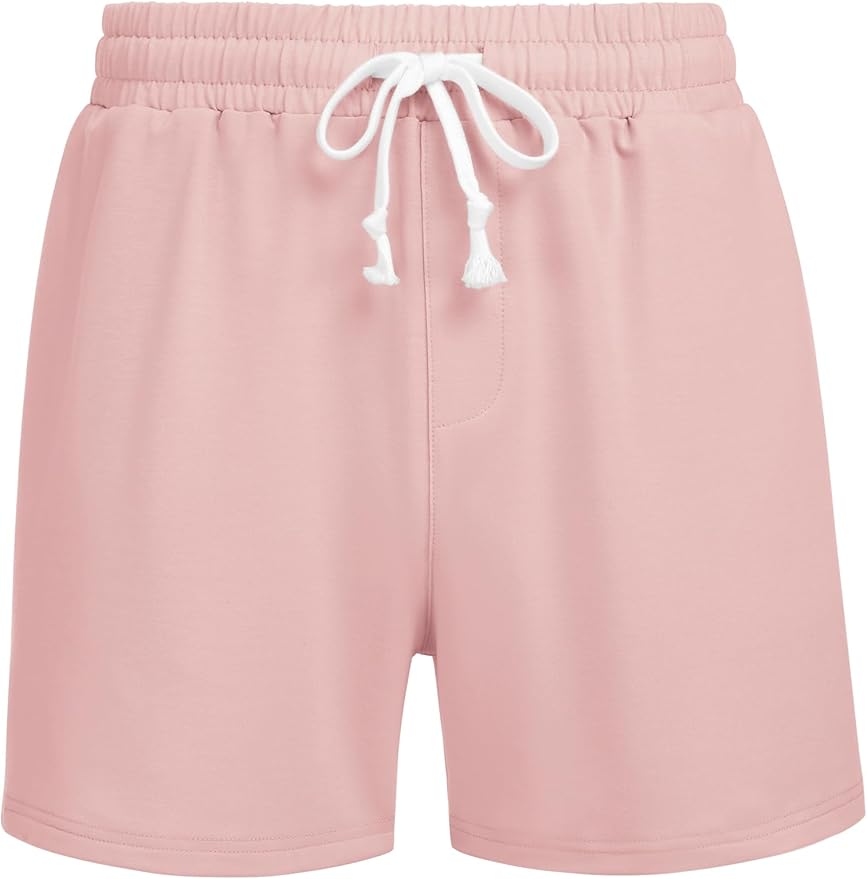 Deyeek 5.5 Inch Mens Pajama Shorts Sleep Cotton Lounge PJ Lightweight Elastic Waist Drawstring Nightwear Bottom with Pockets