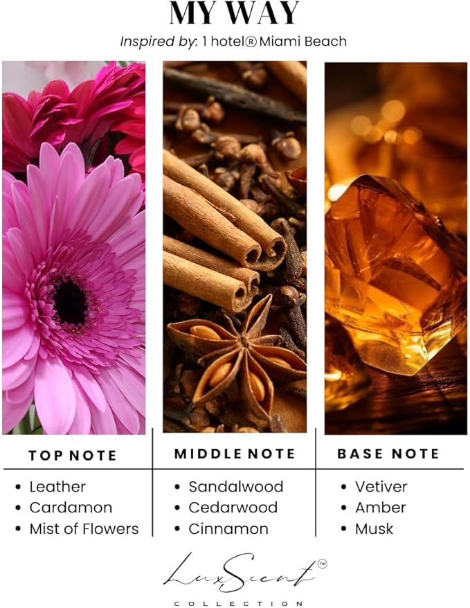 My Way Aroma Diffuser Oil 1200ML - Waterless Essential Oil for diffusers - Luxury Hotel Fragrance Inspired - Aroma Oil for Aromatherapy - Fits in Any Diffuser (My Way)