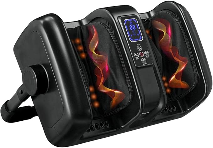 LifePro Foot Massager with Heat - SoleSerene Shiatsu Foot and Calf Massager, Electric Machine with Remote Control for Feet, Ankles, and Arms