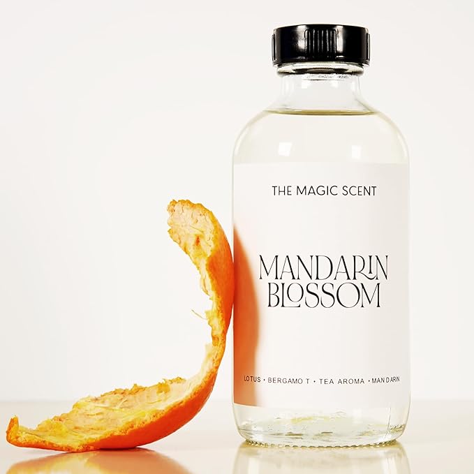 The Magic Scent Mandarin Blossom Diffuser Oil - Hotel & Home Luxury Scents Inspired by St. Regis Hotel, Maldives - Diffuser Oil Scents for Home Designed for Use in All Diffusers - 16.9 fl oz, 500 mL