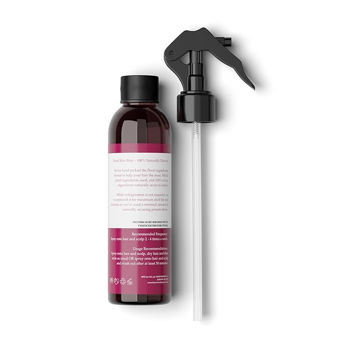 Rose Petal, Rosemary, Peppermint, Lavender, Eucalyptus Herbal Hair Mist