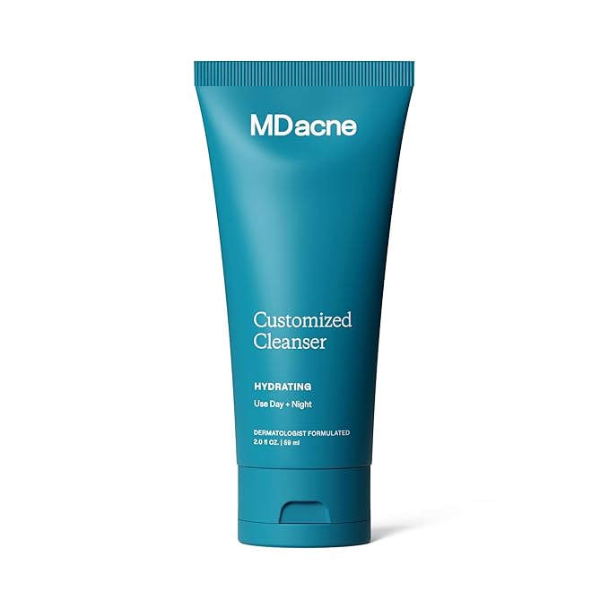 MDacne Hydrating Facial Cleanser with Salicylic Acid 0.5% - Acne Treatment with Plant-Based Ingredients to Remove Dirt & Oil, Protect Skin & Unclog Pores (2 Ounce (Pack of 1))