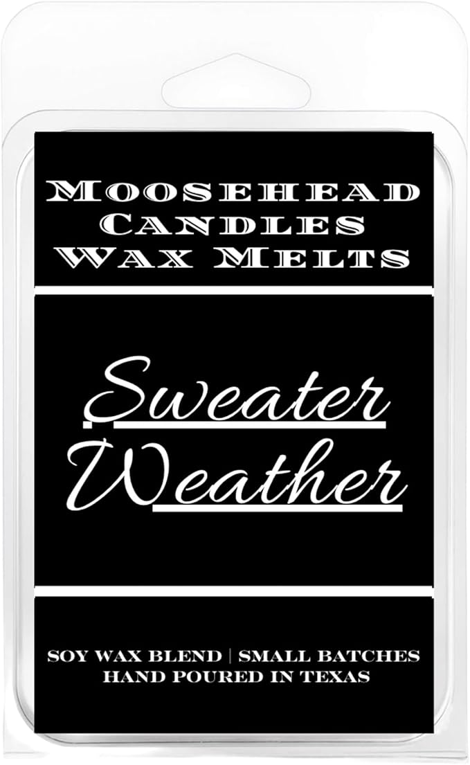 Sweater Weather Wax Melts – 4 Pack | Cozy Autumn Fragrance for a Warm and Inviting Home | Hand-Poured, Long-Lasting Scent