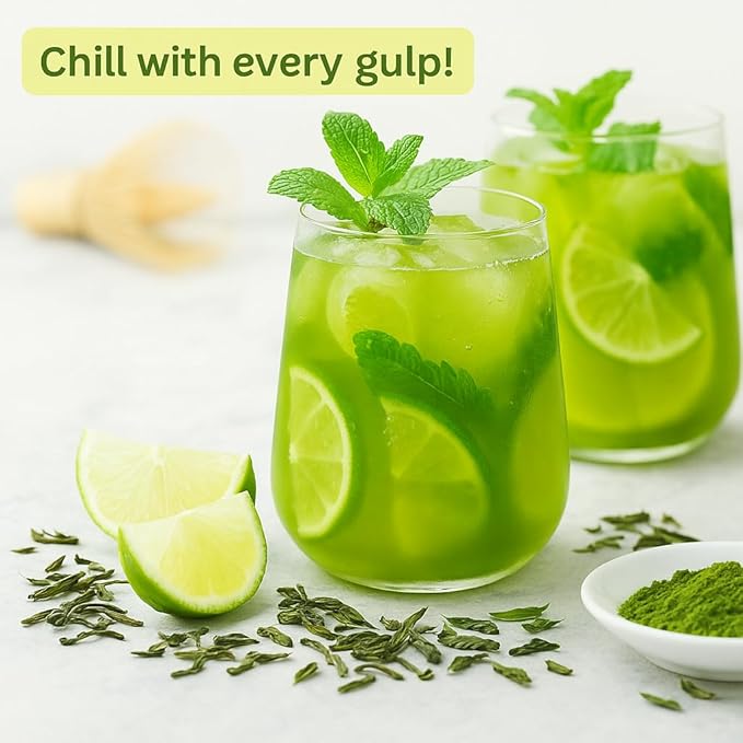 Tozzy Organic Matcha Green Tea – 100 Count, Plant-Based Pyramid Tea Bags | Ceremonial Matcha + Whole Leaf Sencha