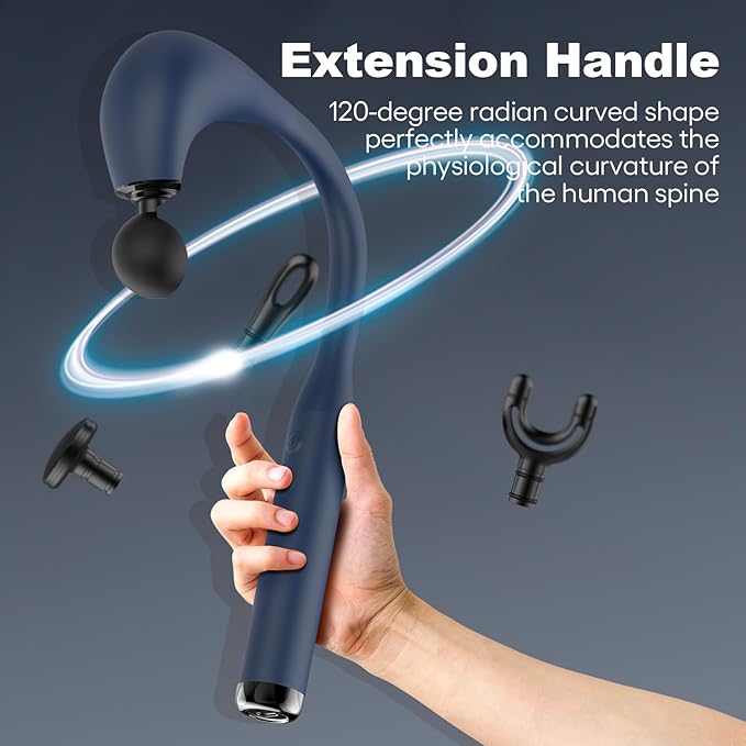 Massage Gun Deep Tissue with Extended Handle Revolutionary U-Shaped Back Massager