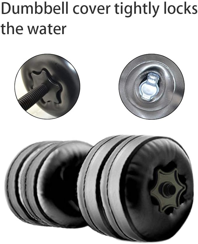 Water Filled Dumbbells Set - Water Filled Weights - Portable Travel Weights - Weights Adjustable Dumbbells - Portable Fitness Equipment - Strength Training - Fitness and Shaping