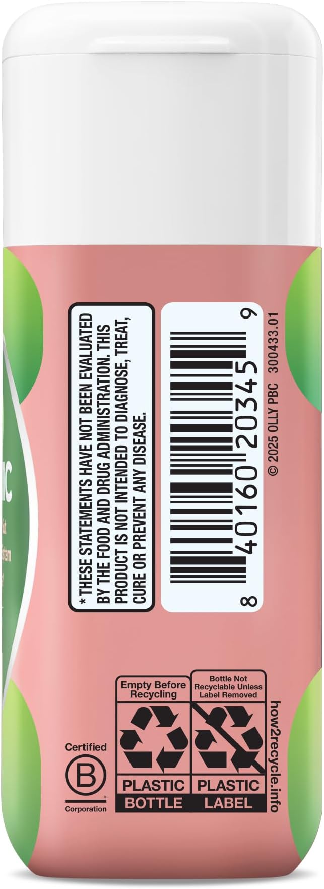 OLLY Big 10 Probiotic, Supports a Healthy Gut Microbiome,* 10 Billion CFUs, 30 Day Supply - 30 Count