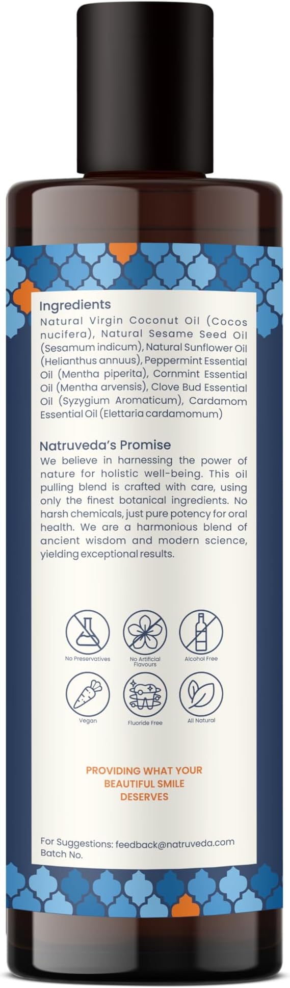 Coconut Oil Pulling Mouthwash – Natural Whitening Ayurvedic Rinse | Fresh Mint Blend | Coconut Oil Pulling for Teeth & Gums | Whyte Oil Pulling | Aceite de Coco para Los Dientes -10 oz