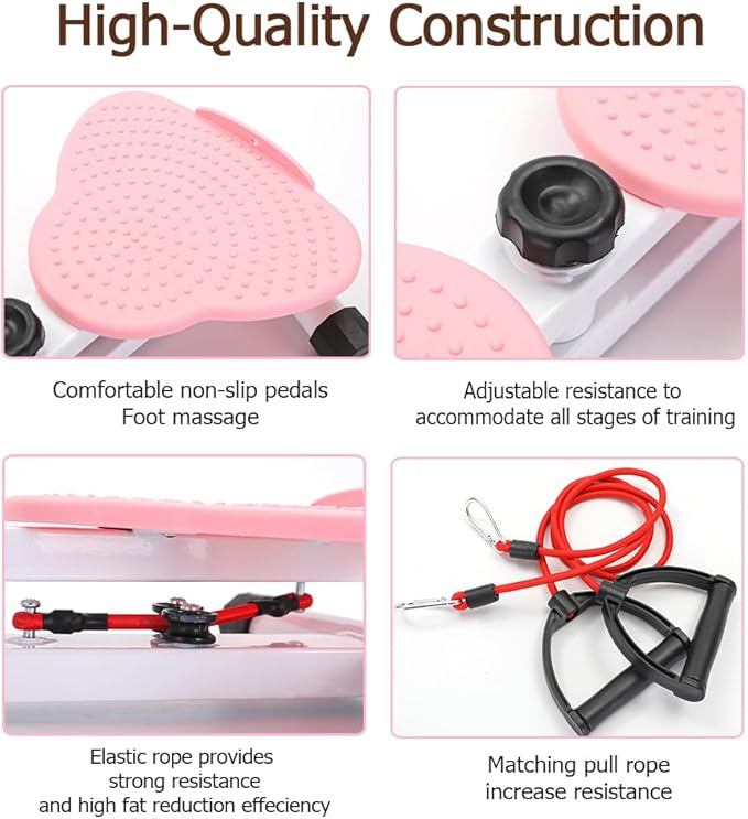 Waist Twist Machine, Ab Wasit Board with 300 lbs Weight Capacity, Ab Machine for Slim Waist and Core Ab Exercise, waist trainer for women Men, Home Gym Exercise Equipment