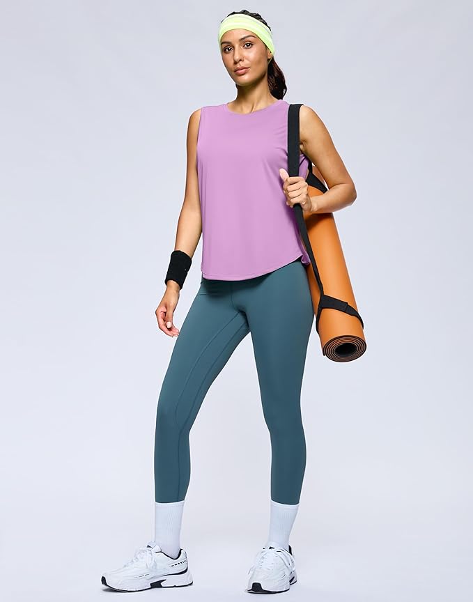 G Gradual Women's Workout Tank Tops Lightweight Sleeveless High Neck Athletic Shirts for Running Gym Tennis Pickleball