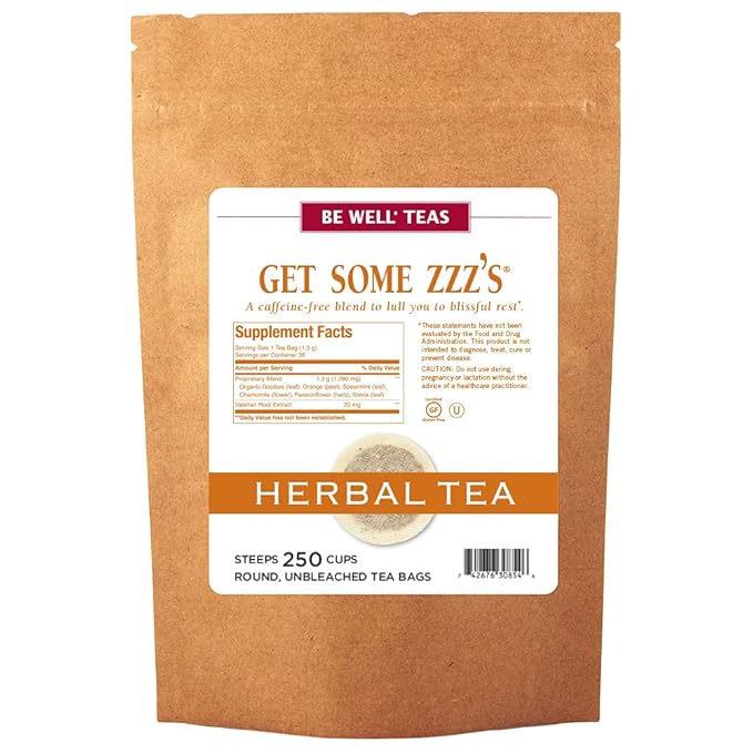 The Republic of Tea, Get Some Zzz’s – No. 5 Herb Tea for Rest, No Caffeine, 250 Tea Bags