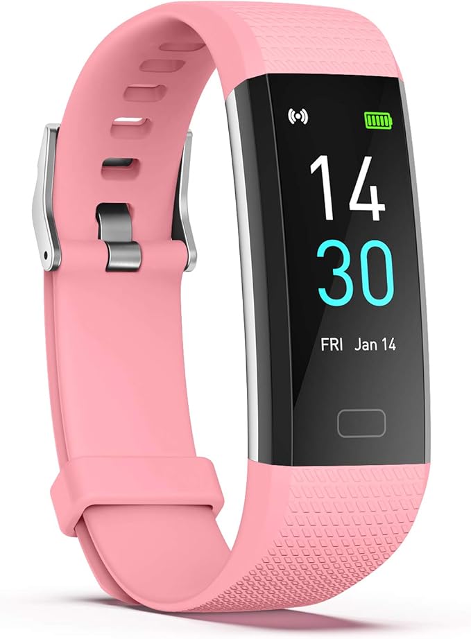 Fitness Tracker with Step/Distance/Calories Counter, Activity Tracker with Heart Rate Monitor, Slim Style Watch IP68 Waterproof, Sleep Monitor Tracker, Pedometer Watch for Women Men