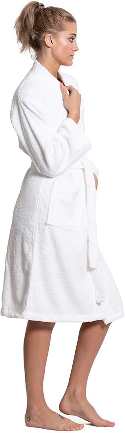 Turkuoise Soft & Absorbent Towel Robe, 100% Cotton Turkish Terry Cloth Kimono Bathrobes for Women