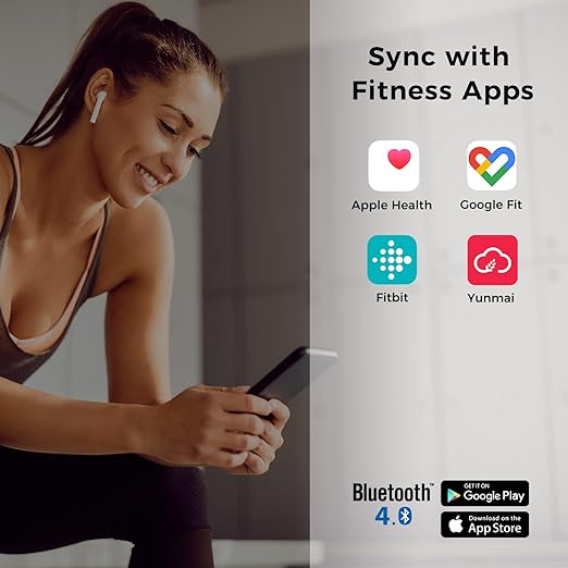 Yunmai Smart Scale with BMI, Body Fat, Muscle Mass, Digital Weight Body Fat Scale Mini, 13 Body Composition Scale Bluetooth Health Apps Compatible, Rechargeable 400lb
